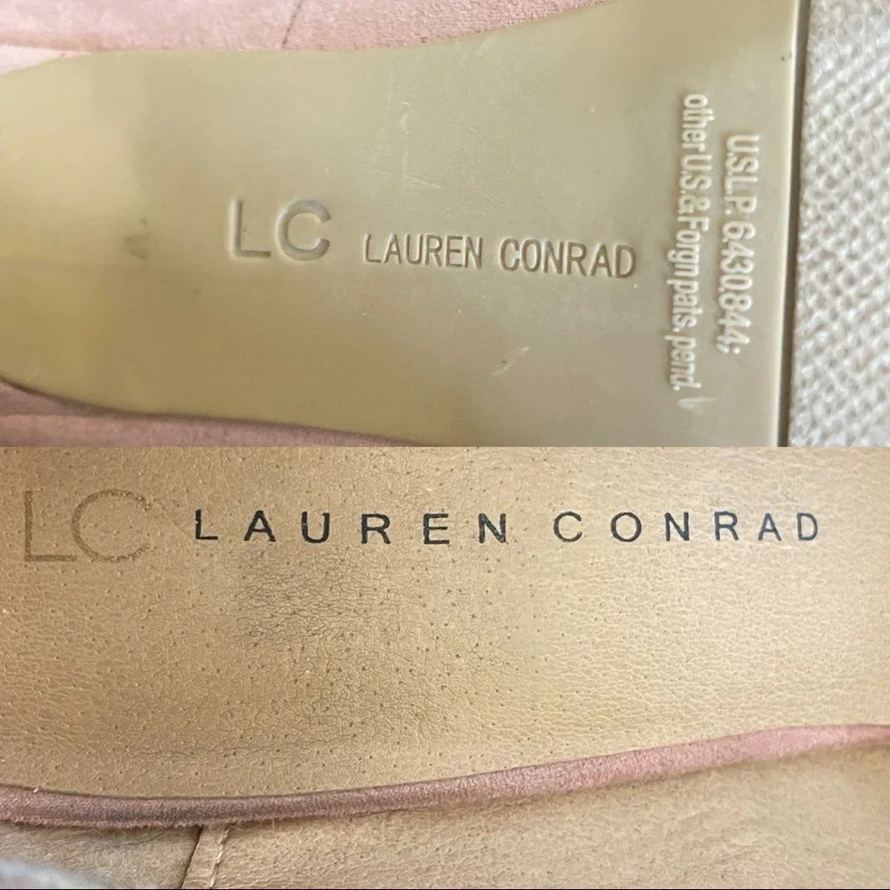 LC Lauren Conrad powder pink suede heels 👠💕 - Picture 3 of 4